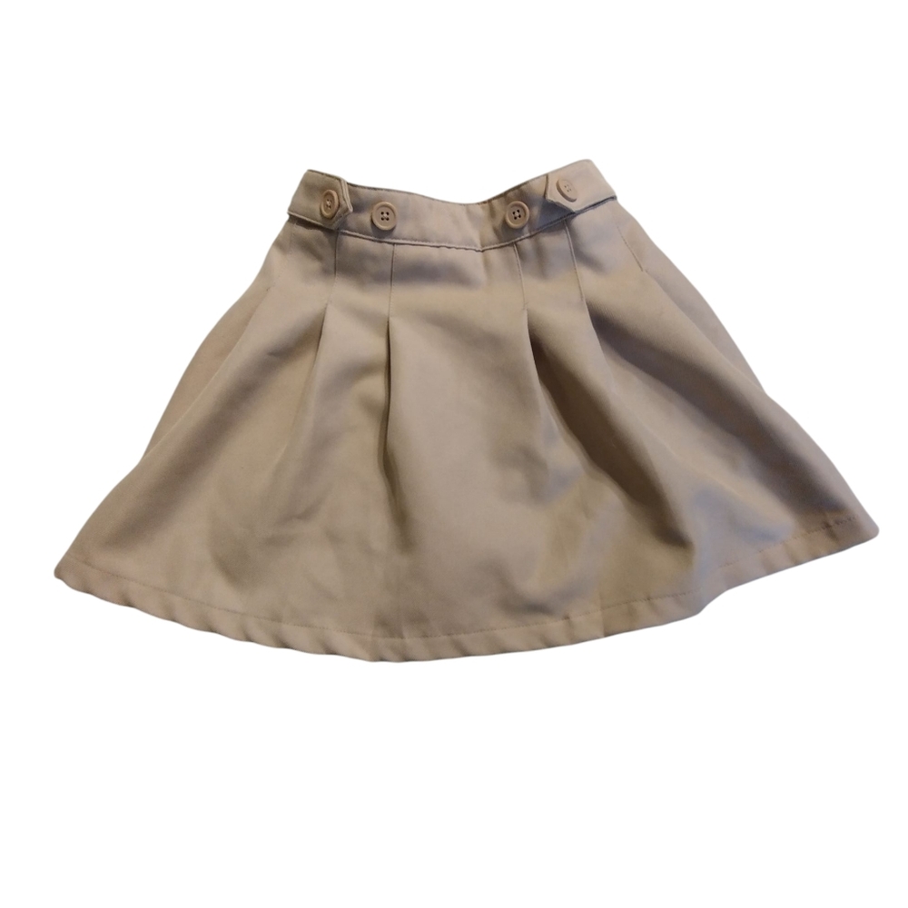 GUC Izod Approved School Wear Uniform Pleated Skirt Skirt Tan 10R